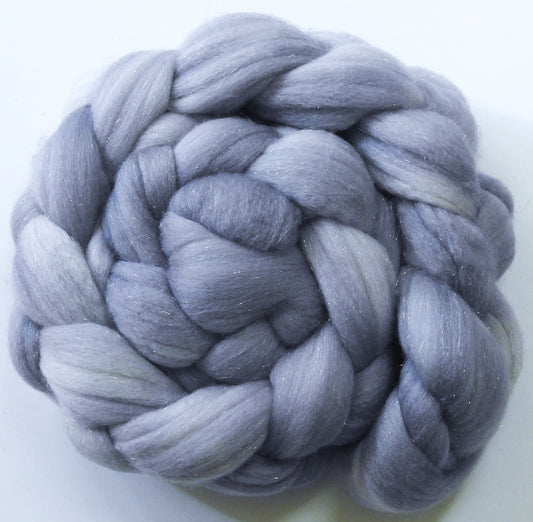 Whiskers - Batt in a Braid #58-(5 oz) Superfine Merino/ Tussah silk/ Gold Stellina(65/25/10)