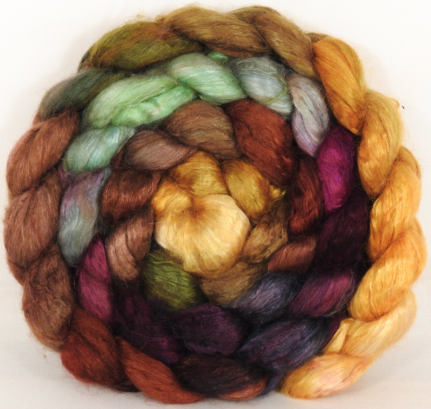 Baby camel/ tussah silk top ( 50/50)-Horn of Plenty-( 4.2 oz) - Inglenook Fibers