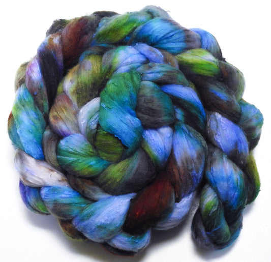 Spanish Bluebells (5.8 oz)- 25 micron Merino/ Silk Slubs (70/30)
