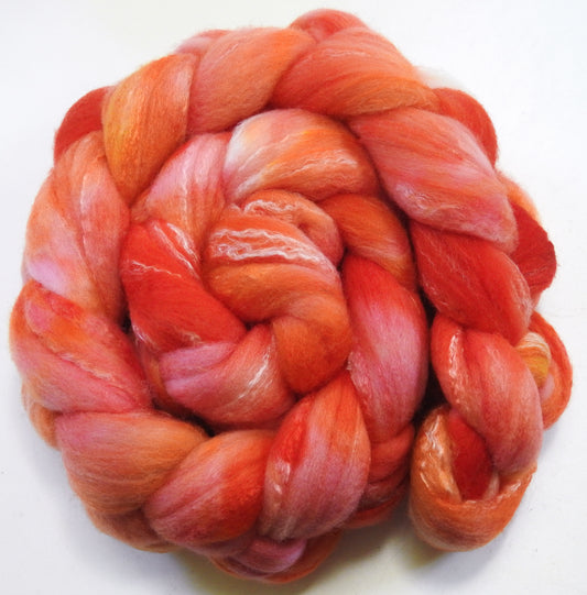 Coral Canna- Targhee/silk/ bamboo (80/10/10)