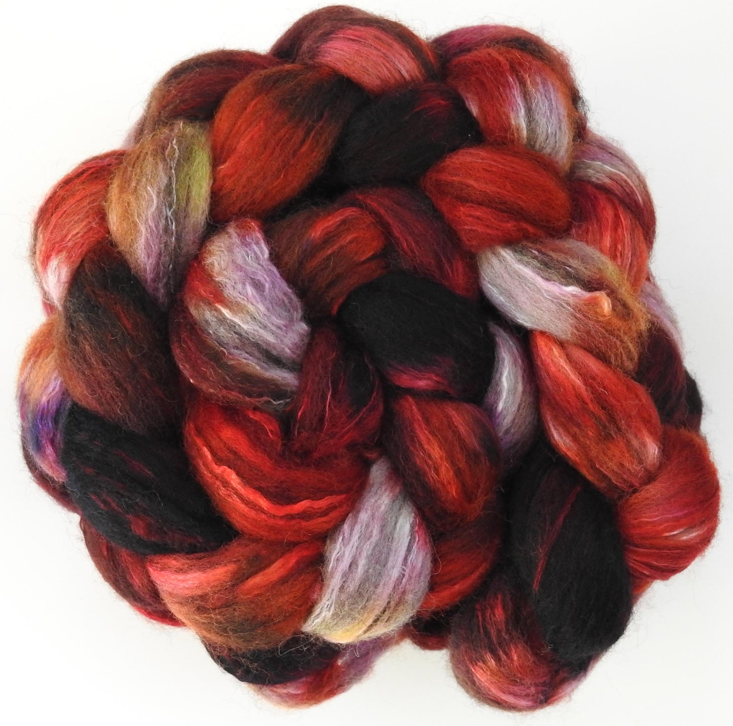 Heartbeat - Humbug Shetland/ Mulberry Silk (75/25)-  Fusion Series