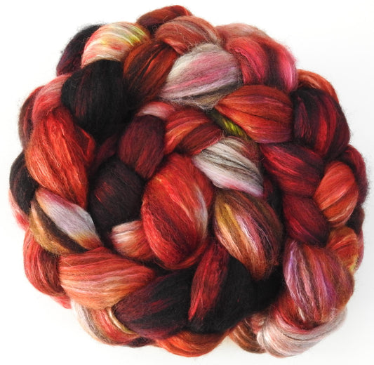 Heartbeat - Humbug Shetland/ Mulberry Silk (75/25)-  Fusion Series