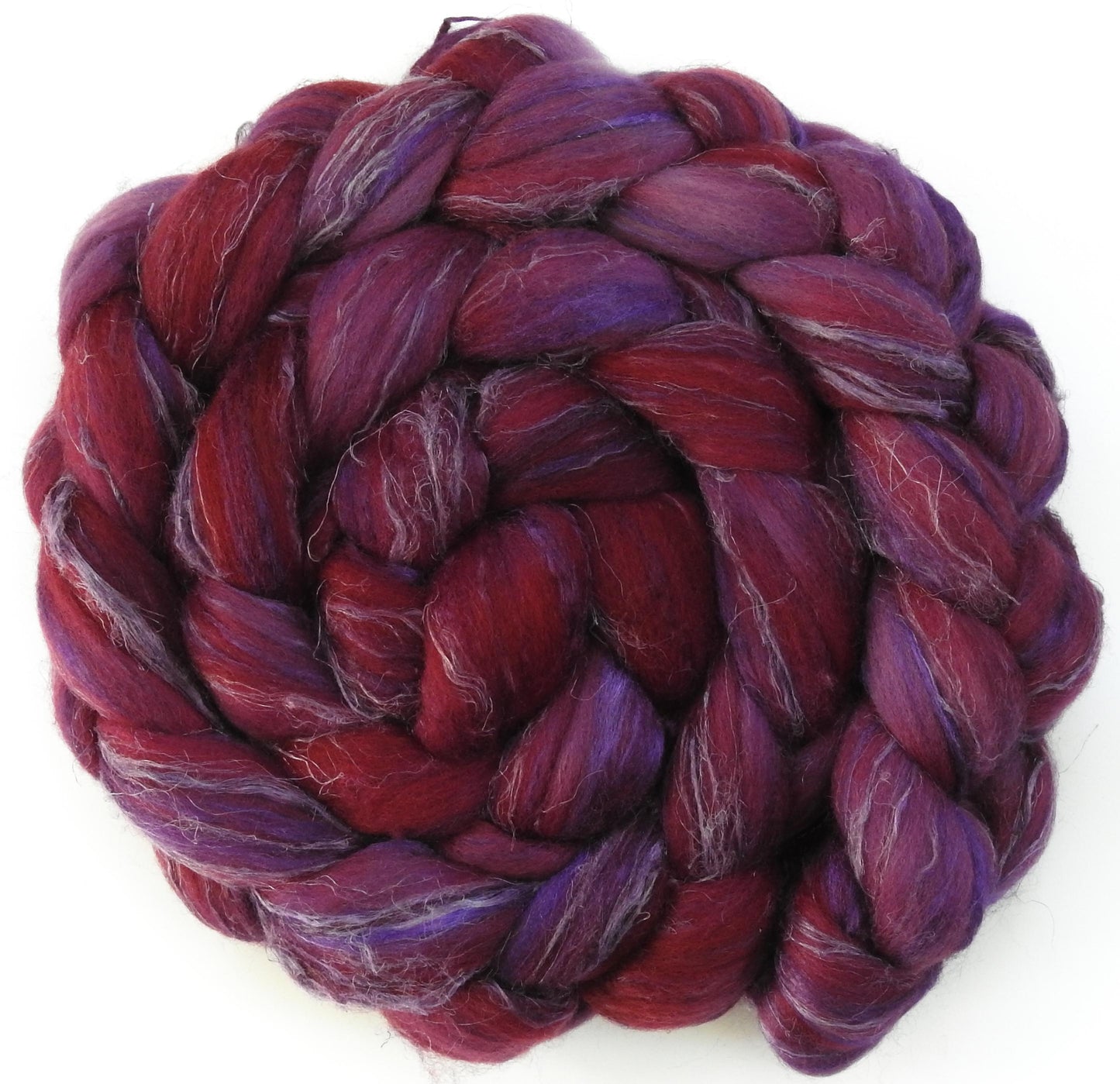 Boysenberry (5.7 oz) - Merino/ Tussah Silk/ Natural Flax (50/25/25)