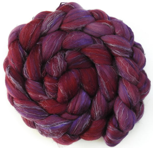 Boysenberry (5.7 oz) - Merino/ Tussah Silk/ Natural Flax (50/25/25)