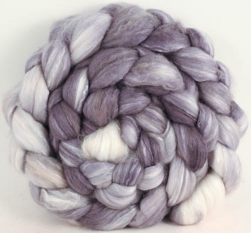 Batt in a Braid #5 - Whiskers -(5.2 oz.) Merino/ Camel/ silk/ faux cashmere/ firestar (25/25/25/12/12)