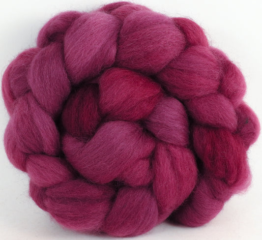 Batt in a Braid #43 - Redbud (5.4 oz.) - Dorset/Cheviot/Kid Mohair (60/20/20)