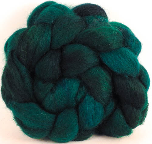 Batt in a Braid #43 - Malachite (5.5 oz.) - Dorset/Cheviot/Kid Mohair (60/20/20)