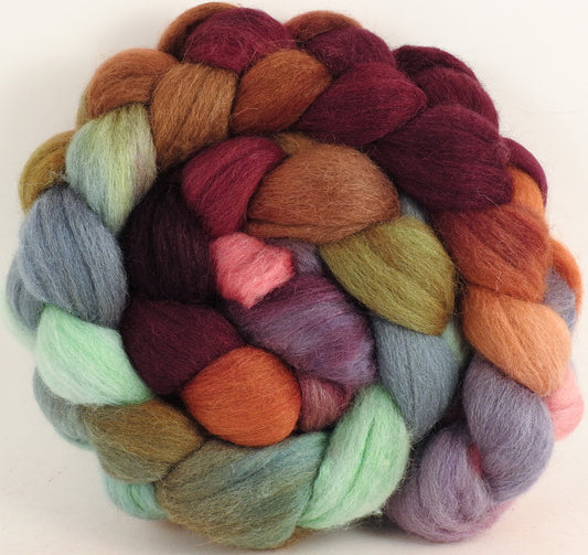 Batt in a Braid #44- Kelim (5.5 oz) - Southdown/Tussah Silk/Kid Mohair (65/25/10)