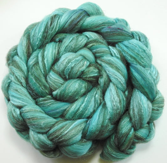 Altitude (5.6 oz) - Batt in a Braid #7 - Polwarth/ Manx / Mulberry silk/ Firestar (30/30/30/10)