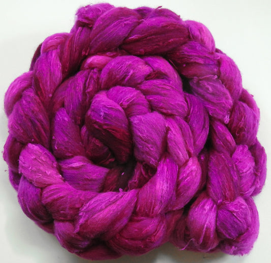 Dragonfruit (5.5 oz)- 25 micron Merino/ Silk Slubs (70/30)