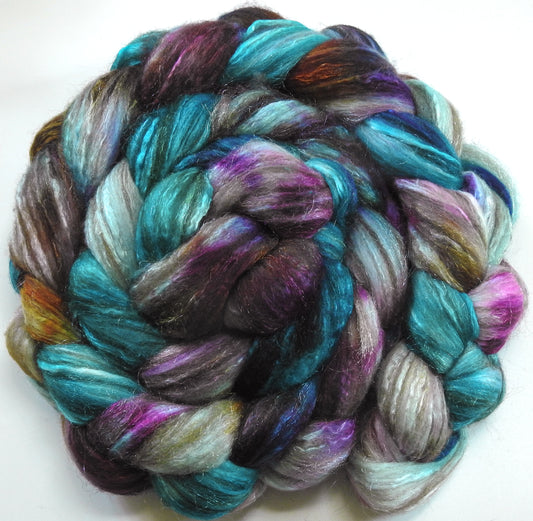 Second Wind (5.7 oz) - Batt in a Braid #7 - Polwarth/ Manx / Mulberry silk/ Firestar (30/30/30/10)