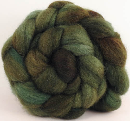 Batt in a Braid #43 - Zucchini (5.65 oz.) - Dorset/Cheviot/Kid Mohair (60/20/20)