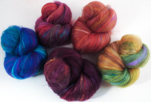 Sock Batts - Rainbow Brite - (3.5 oz.)