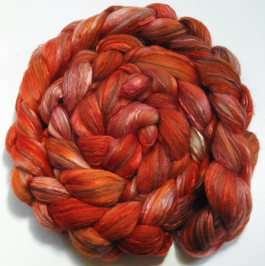 Coral Canna - 18.5 mic merino/ camel/ brown alpaca/ mulberry silk/ (40/20/20/20)
