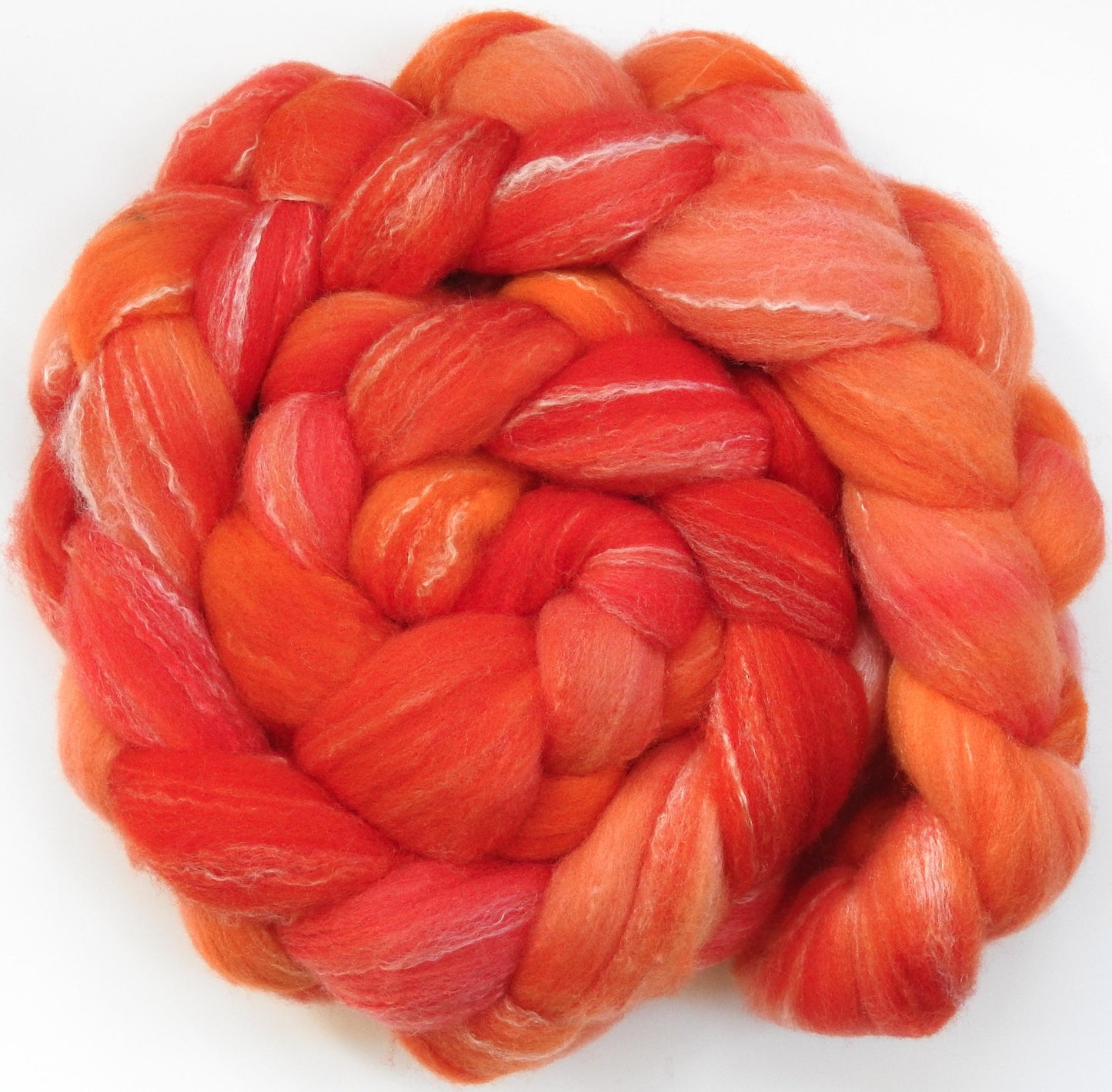 Hibiscus (5.5 oz) - Glazed Solid - Targhee/silk/ bamboo (80/10/10)