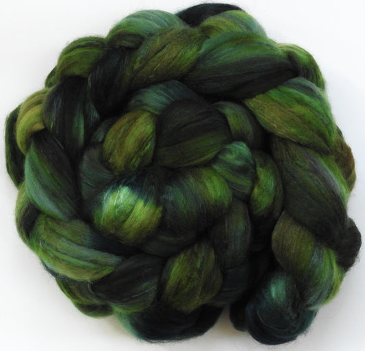 Dendrophile (5.7 oz) -Glazed Solid- Batt in a Braid #5- Merino/ Camel/ silk/ faux cashmere/ firestar (25/25/25/12/12)