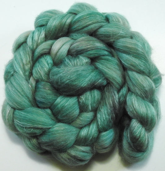 Altitude (5.2 oz) Batt in a Braid #57- Camel/Baby Alpaca/Mint fiber  (50/25/25)