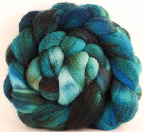Batt in a Braid #44- Slither - Southdown/Tussah Silk/Kid Mohair (65/25/10)