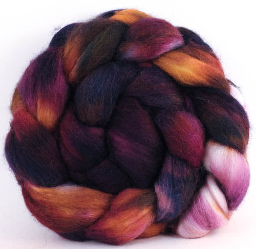Batt in a Braid #44- Concerto - Southdown/Tussah Silk/Kid Mohair (65/25/10)
