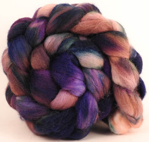 Batt in a Braid #44- Marionette - Southdown/Tussah Silk/Kid Mohair (65/25/10)