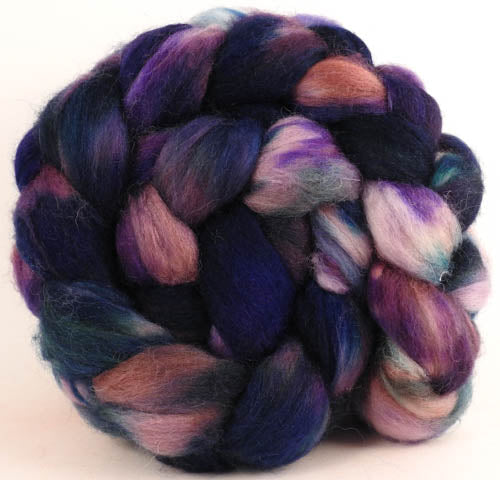 Batt in a Braid #44- Marionette - Southdown/Tussah Silk/Kid Mohair (65/25/10)