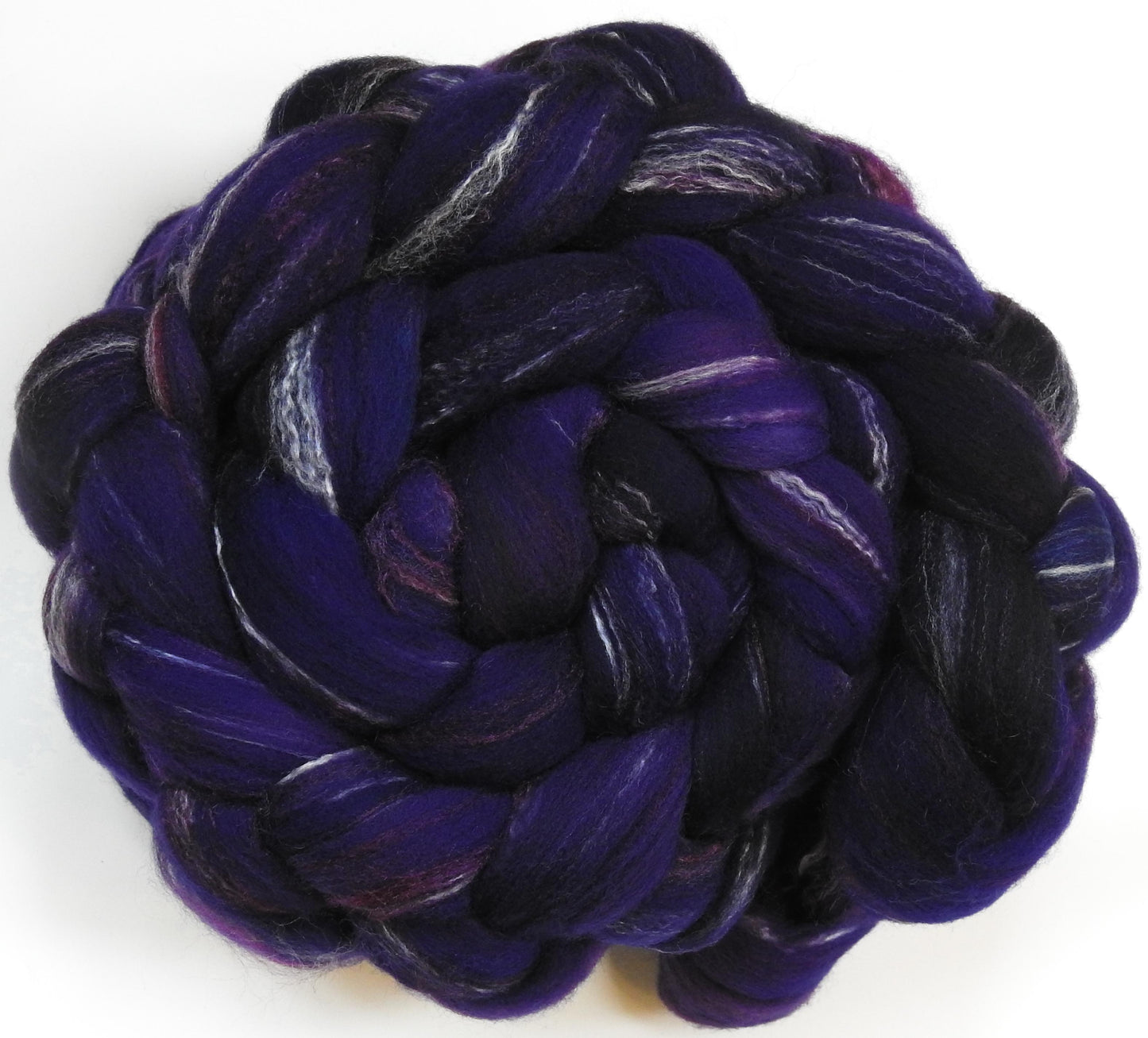 Queen of the Night (5.7 oz) -Glazed Solid -Targhee/silk/ bamboo (80/10/10)