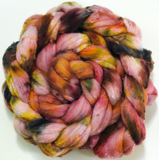 Pink Panther (5.4 oz)- 25 micron Merino/ Silk Slubs (70/30)