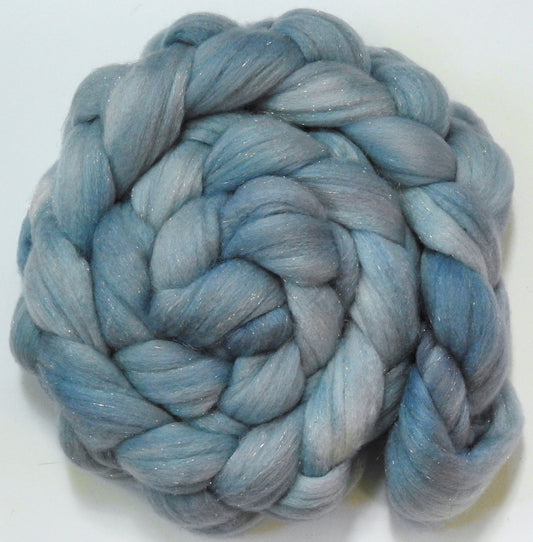 Mithril -(5.3 oz)  Batt in a Braid #58-Superfine Merino/ Tussah silk/ Gold Stellina(65/25/10)