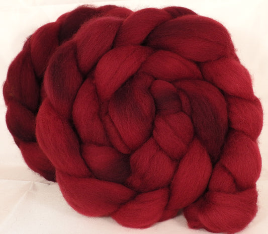 Falkland top for spinning -Crimson - 5.4 oz. - Inglenook Fibers