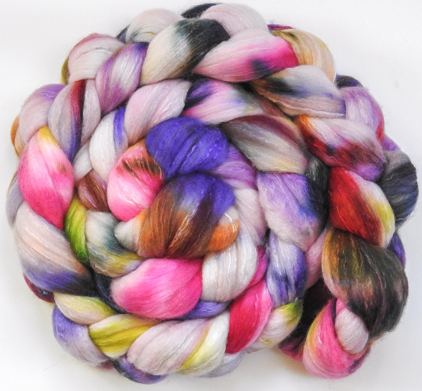 Crocus Pageant -(6.6 oz)  Fusion Series - Organic Polwarth / Tussah silk (80/20)
