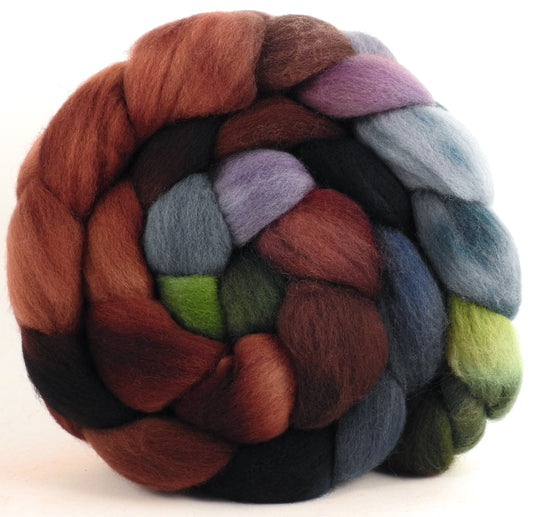 Hand dyed top for spinning - Rubeus Hagrid - (5.4 oz.) Organic Polwarth