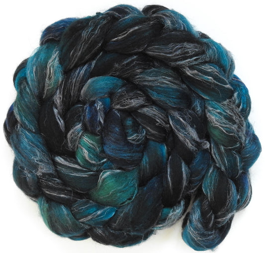 Bat Cave (5.9 oz)-Fusion Series - Merino/ Tussah Silk/ Natural Flax (50/25/25)