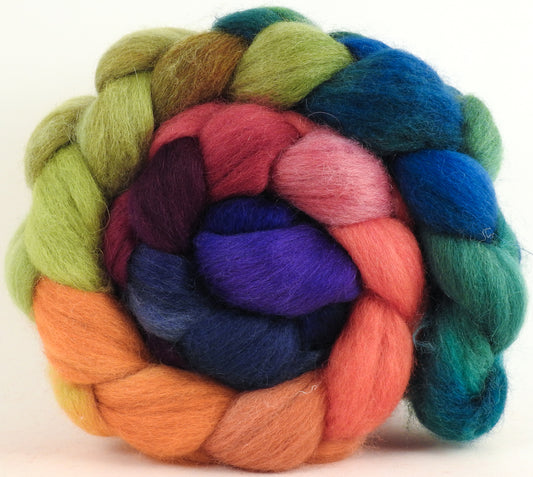Batt in a Braid #43 -Yarn Bombing - Dorset/Cheviot/Kid Mohair (60/20/20)