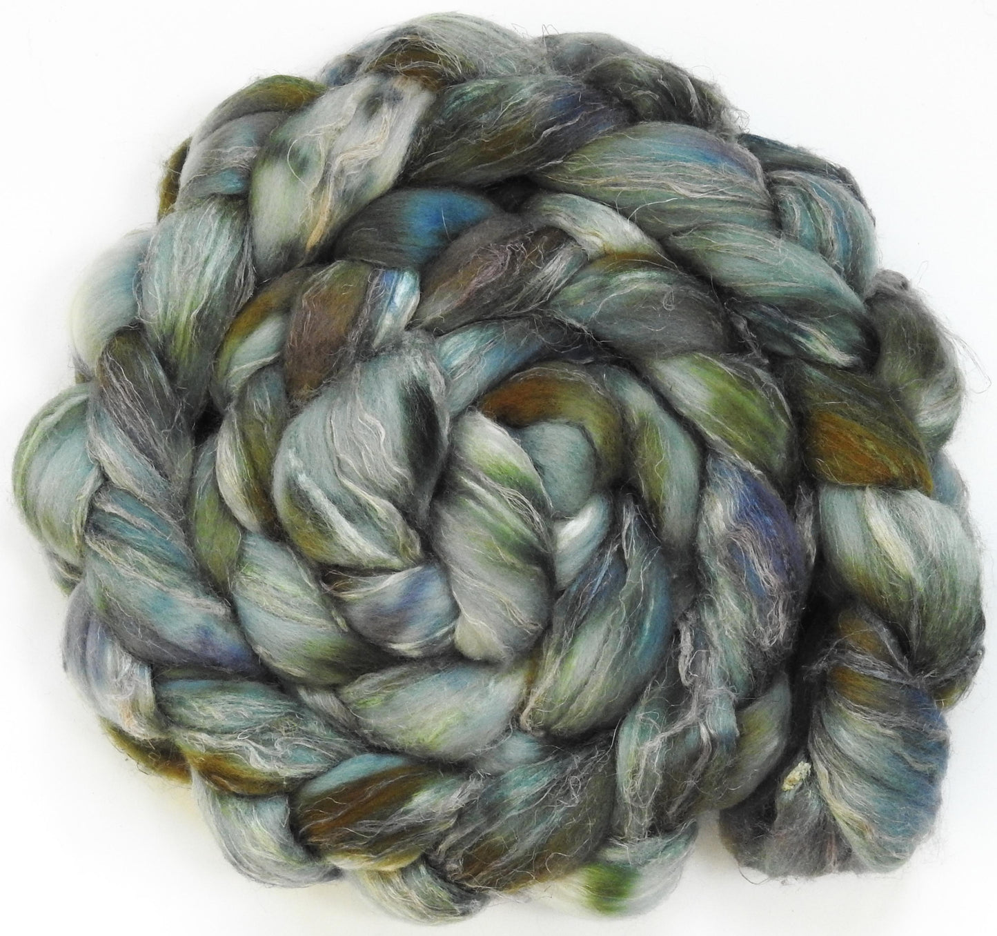 Storm Chaser -Glazed Solid - Merino/ Tussah Silk/ Natural Flax (50/25/25)