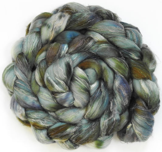 Storm Chaser -Glazed Solid - Merino/ Tussah Silk/ Natural Flax (50/25/25)