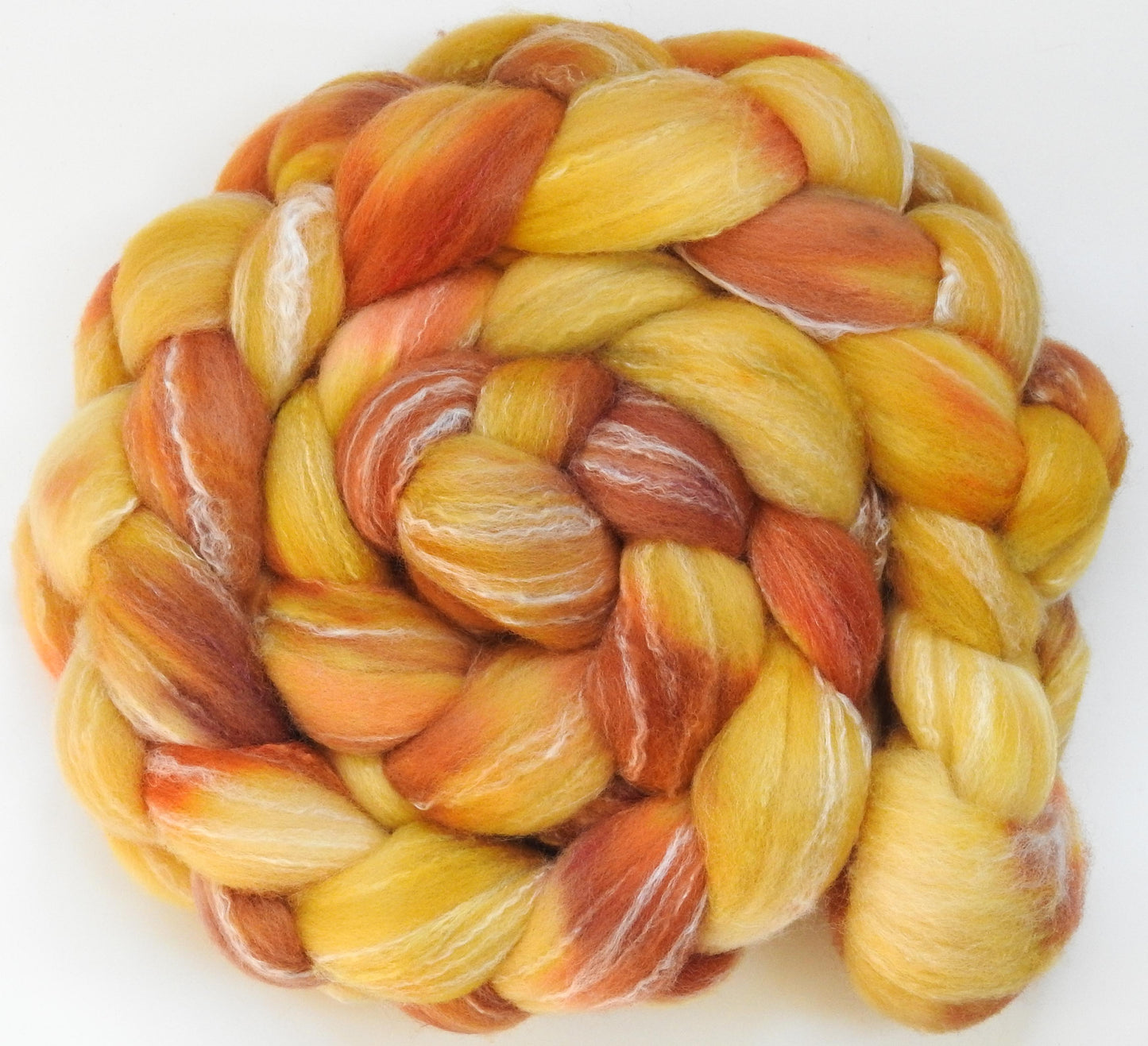 Peach Cobbler -Glazed Solid -Targhee/silk/ bamboo (80/10/10)