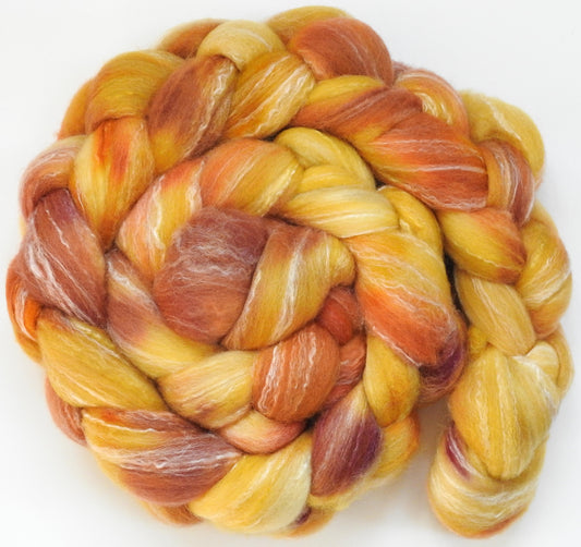 Peach Cobbler -Glazed Solid -Targhee/silk/ bamboo (80/10/10)