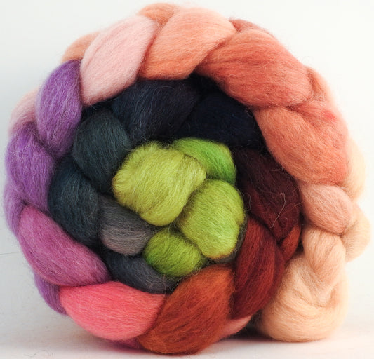 Batt in a Braid #43 - Dwarf Kingfisher B (5.5 oz.) - Dorset/Cheviot/Kid Mohair (60/20/20)