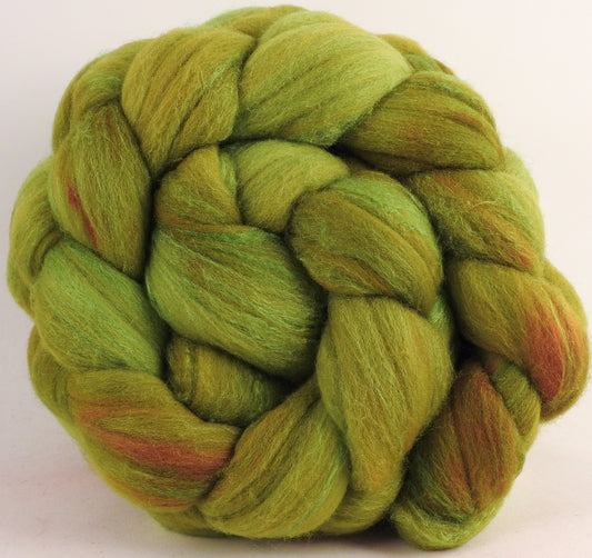 Hand dyed top for spinning - Marshwiggle (5.4 oz.) Rambouillet /tussah silk (75/25)