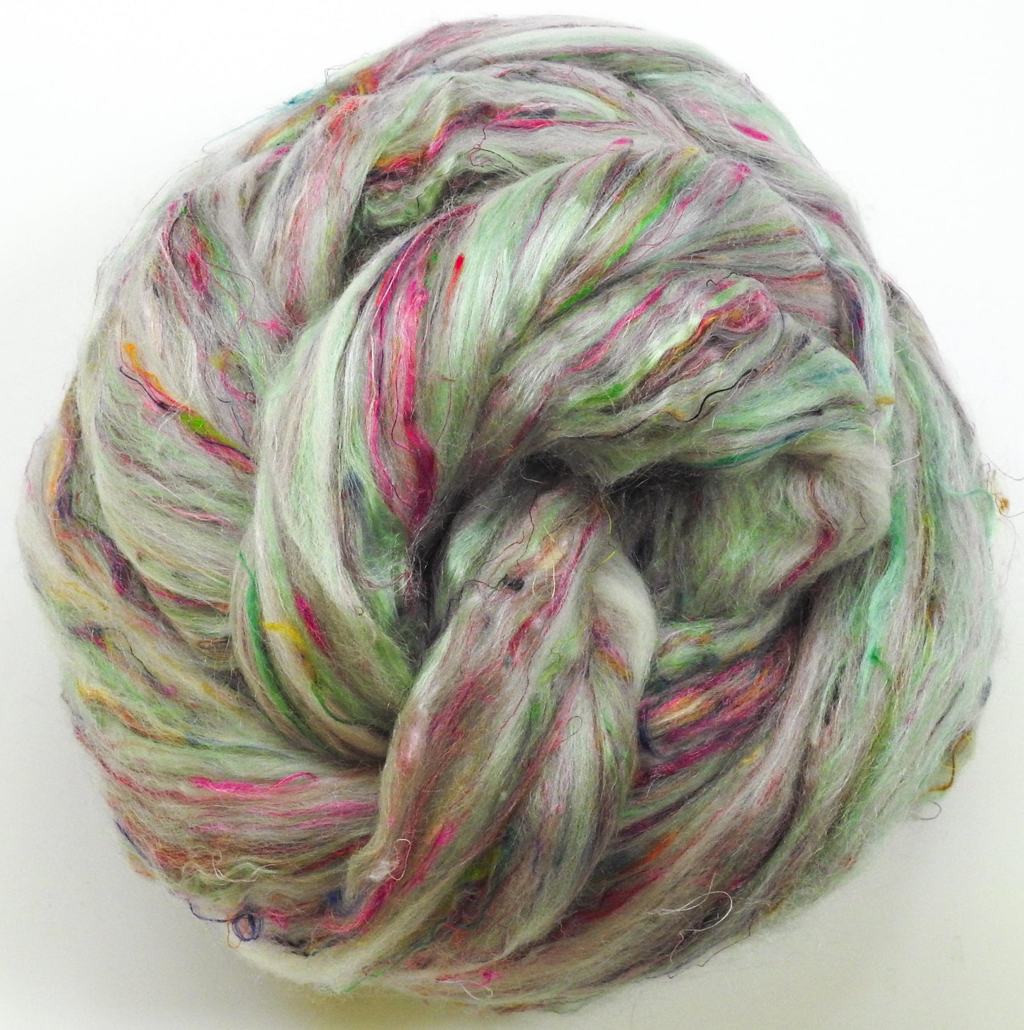Viburnum - Custom Blended Top- Merino/ Rambouillet/ Sari Silk/ Mulberry Silk (25/25/25/25)