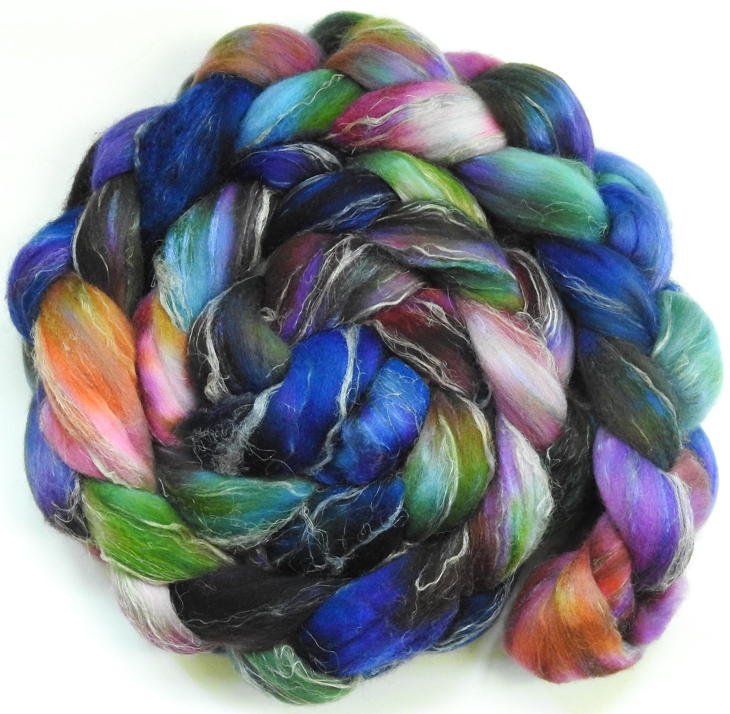 Mind Palace -Fusion Series -(5.6 oz)  Merino/ Tussah Silk/ Natural Flax (50/25/25)