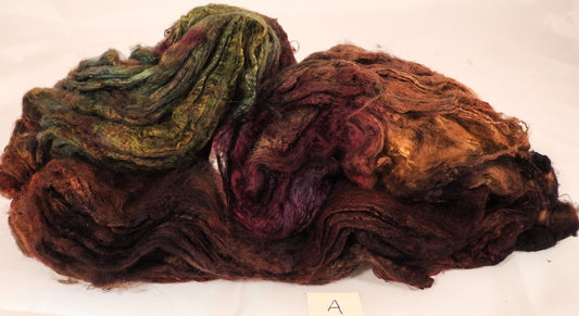 Silk Hankies ( Mawata) for Spinning and Felting - Inglenook Fibers