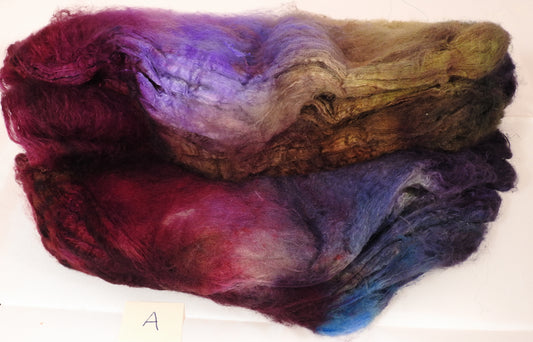 Silk Hankies ( Mawata) for Spinning and Felting - Inglenook Fibers