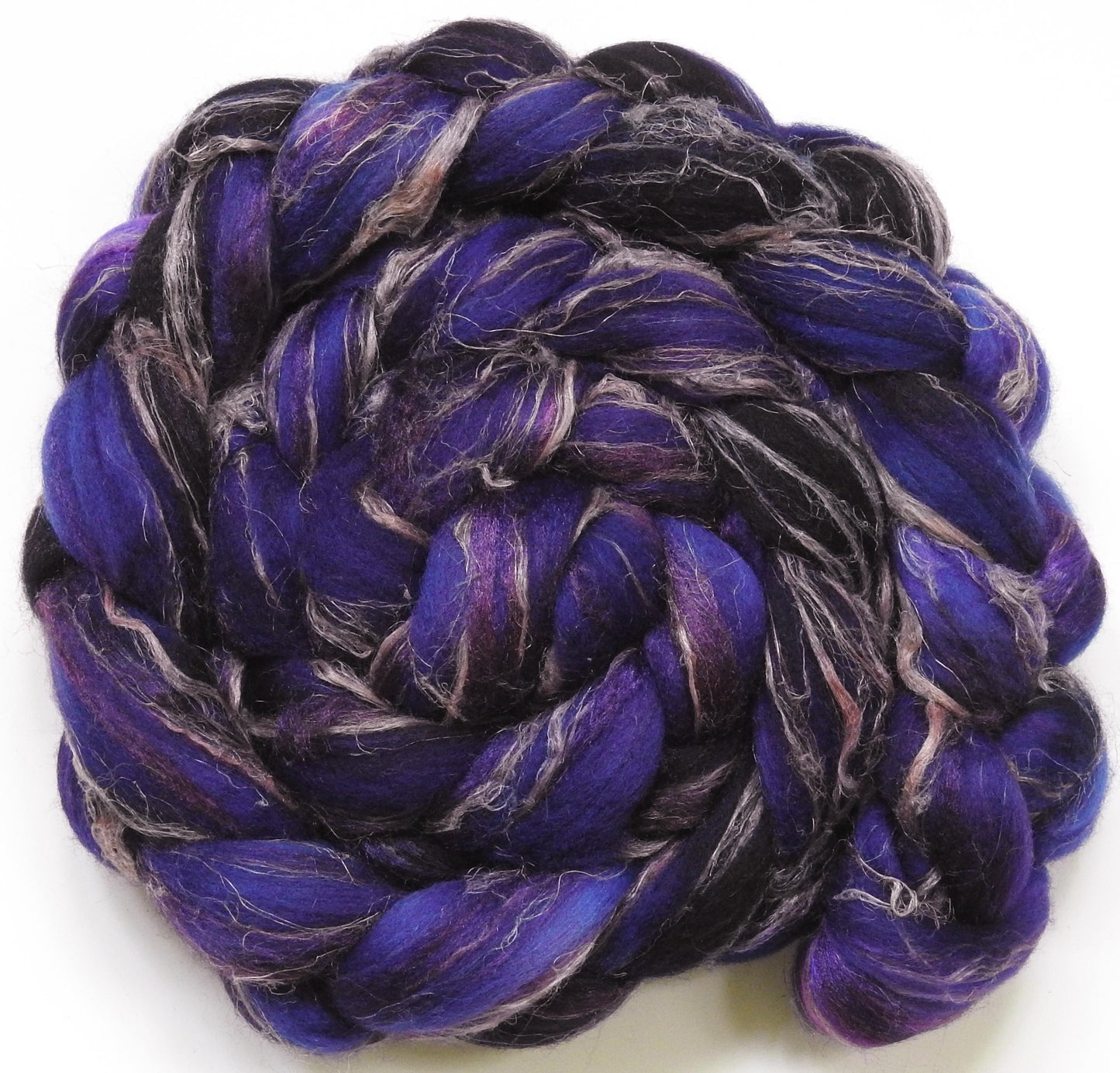 Queen of the Night (6.1 oz) - Merino/ Tussah Silk/ Natural Flax (50/25/25)