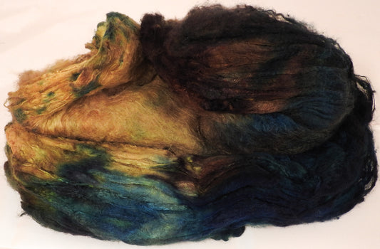 Silk Hankies ( Mawata) for Spinning and Felting-1.3 oz. - Inglenook Fibers