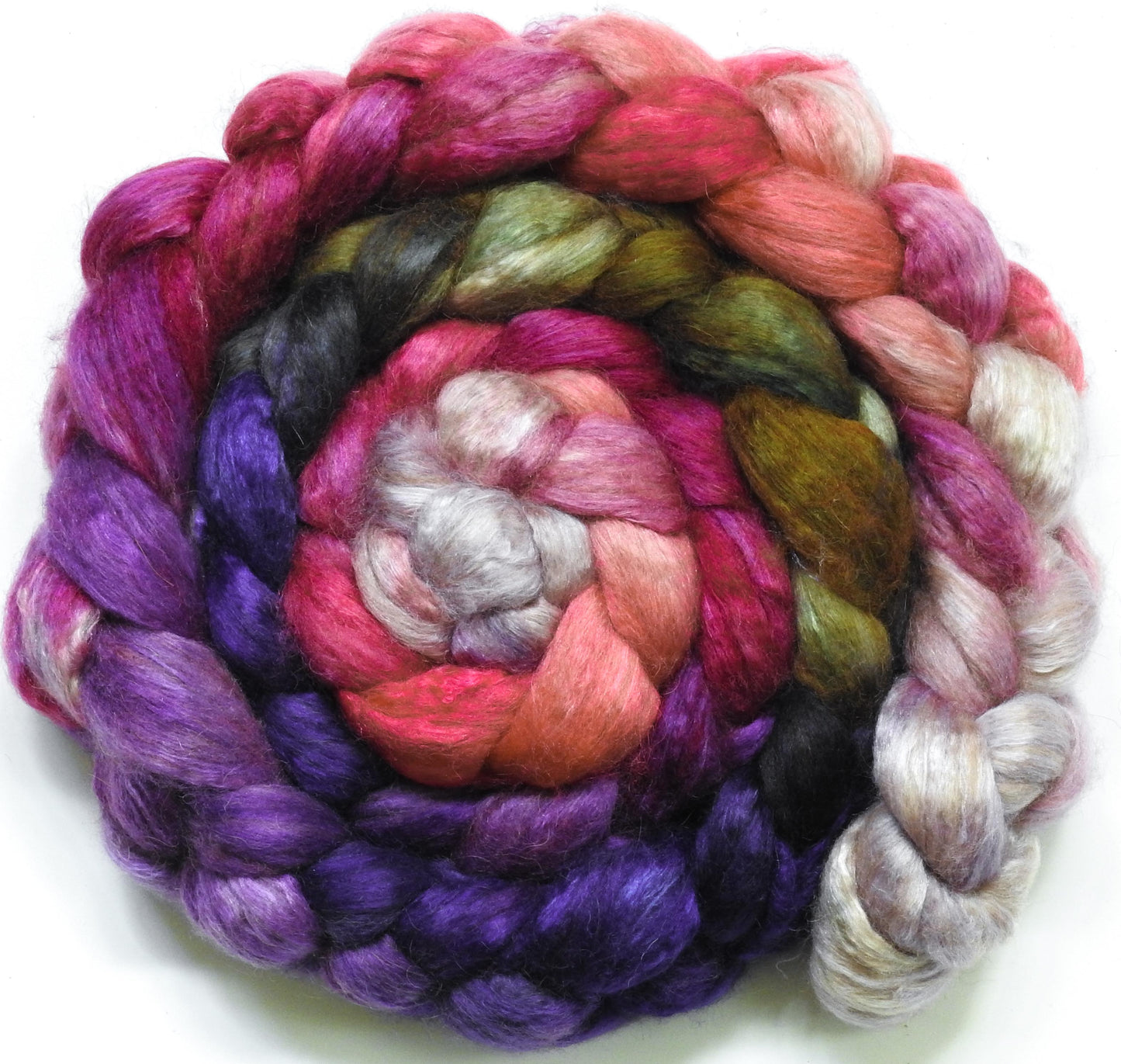 Cherry Blossoms @ Night - Baby camel/ tussah silk top  ( 50/50)