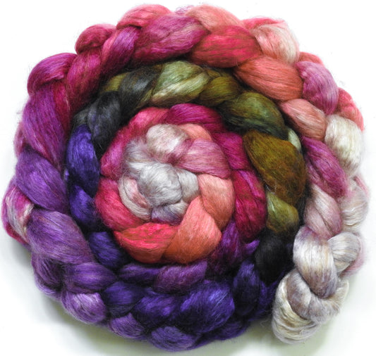 Cherry Blossoms @ Night - Baby camel/ tussah silk top  ( 50/50)