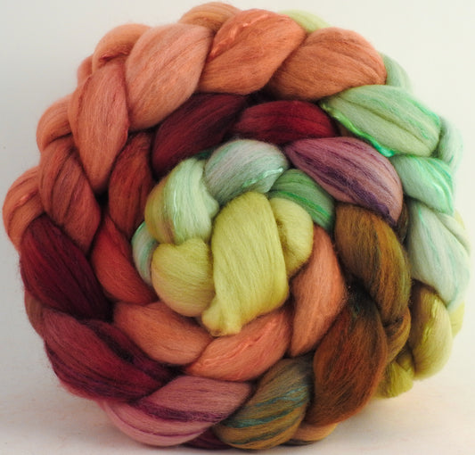 18.5 Micron Merino/ Mulberry Silk (70/30) - Icelandic Poppies - (5.3 oz)