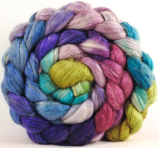 Baby camel/ tussah silk top  (50/50) - Larkspur