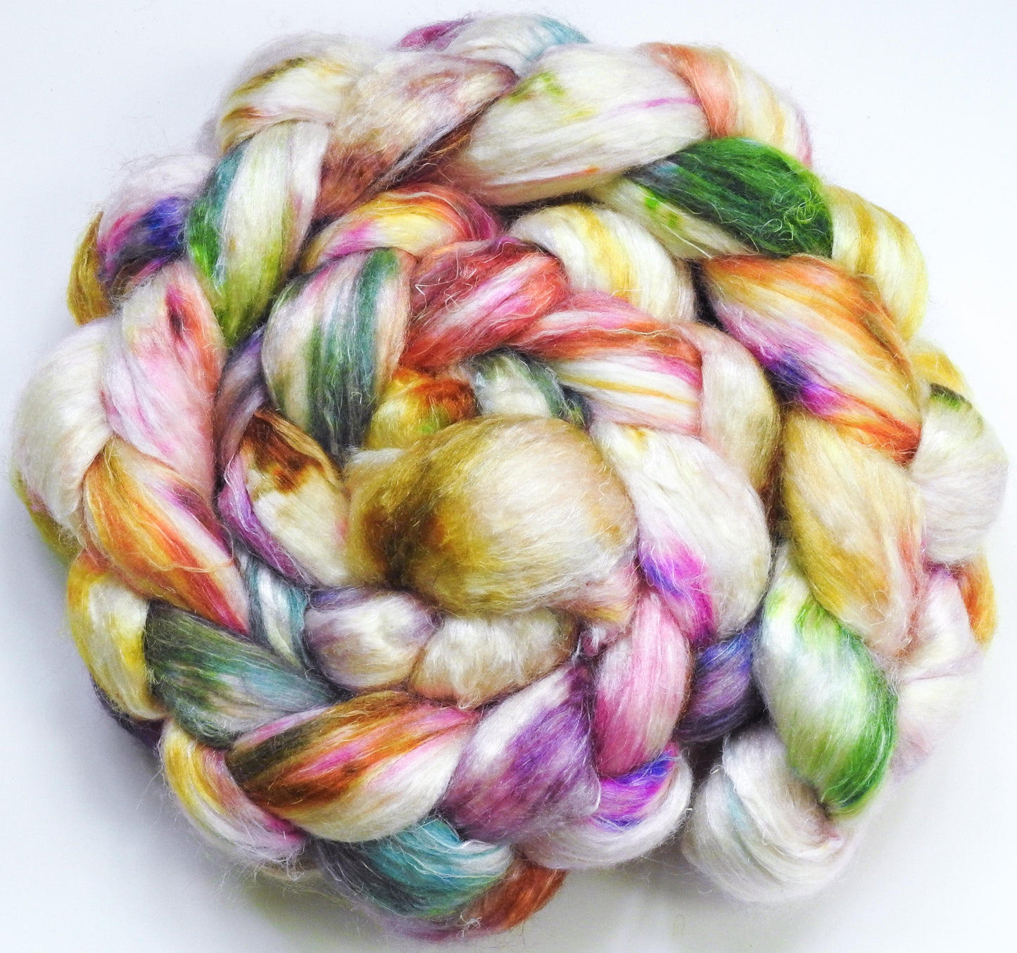 Sunbonnet - Fusion Series - Tussah Silk / flax roving (65/35)